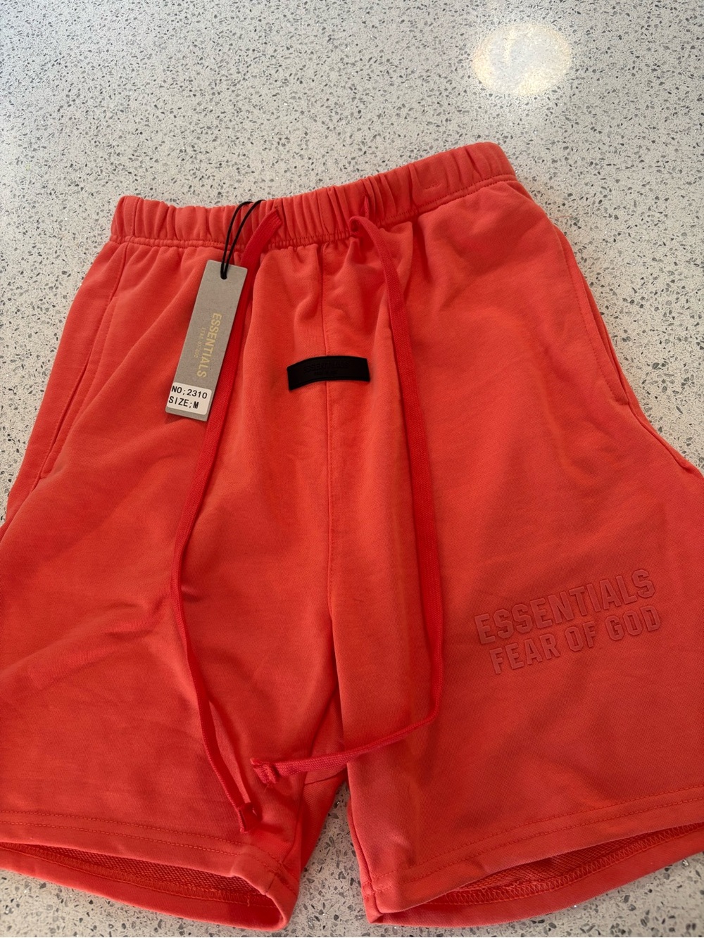 ESSENTIALS Fear of God Coral Sweat Shorts